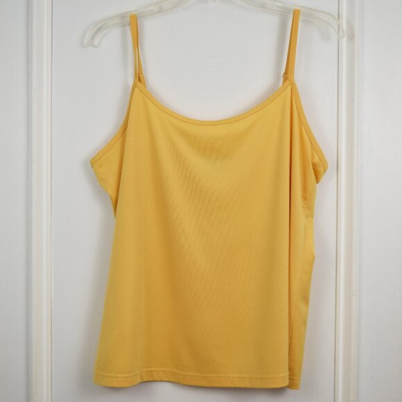 Marianne Camisole Women 3X Plus Size Butter Yellow Adjustable Neutral Layering - Picture 1 of 6
